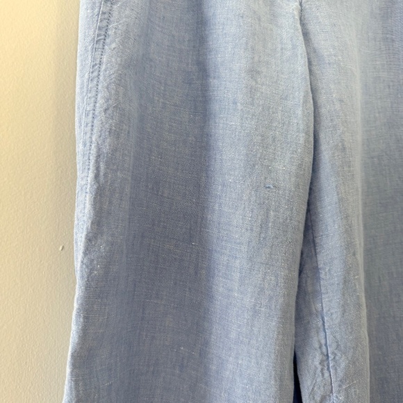J.Jill Blue Linen Capri Pants - Picture 8 of 11